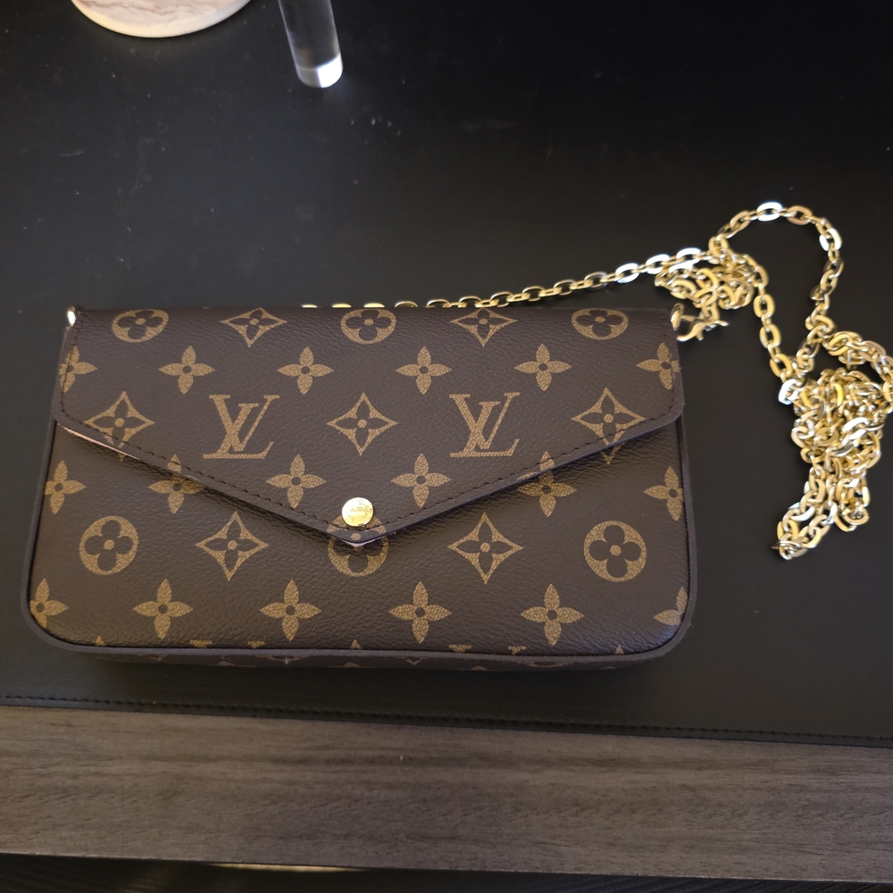 Brown Monogram Chain Wallet